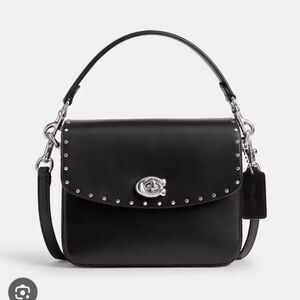 COACH Cassie Rivets Studs Black Crossbody Bag Willow
